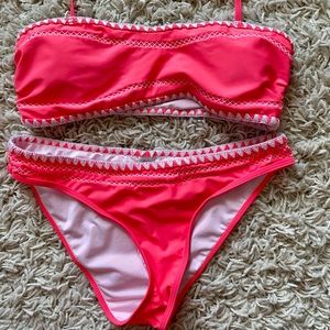 Pink bikini set